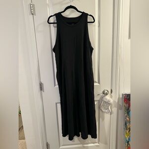 A New Day Tank Sleeveless Midi Dress in Black